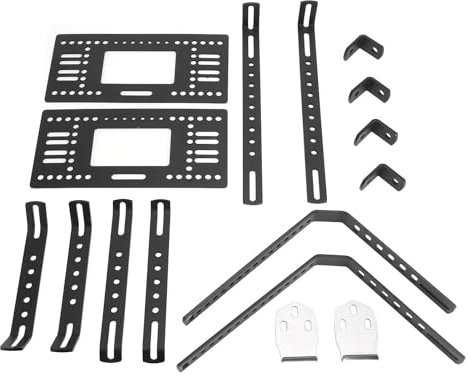 Support de Support de Valise Latérale de Moto, Support Universel Multifonctionnel à Dégagement Rapide en Alliage D'aluminium avec Support de Valises Rigides de 18 L pour la