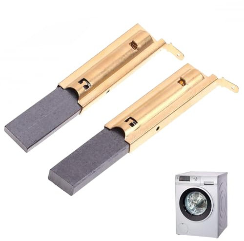 GVSS 2pcs L94MF7 Carbon Brushes for Drum Washing Machine Engines, Electric Motor Carbon Brush, Washing Machine Replacement Accessories, 5 x 13.5 x 39.6 mm