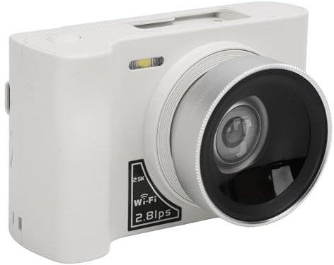 Appareil Photo Numérique WiFi 24MP 2.5k, Appareil Photo à Zoom Numérique 16x avec Fonction Webcam et Batterie 1800mAh pour Le Voyage, Prise en Charge de la Carte MicroSD 64G,