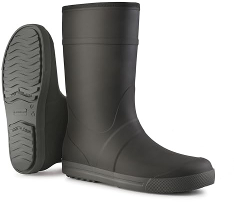 DUNLOP Amsterdammer - Fur-Lined Winter Boots for Women - Waterproof Ladies Wellies in Modern Design - Mid Calf - Comfortable - Ligtweight & Durable for Daily Use - Black - Size EU36, UK3