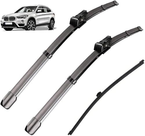GuanLL Car Wiper Windshield Wiper für BMW X1 F48 2015–2022 Wipers Windscreen Glass Brushes Scheibenwischer vorne und Scheibenwischerblätter Set