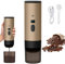 3 en 1 Machine à Café Multi Capsules, CafetièRe Portable, CafetièRes Expresso à Capsules Et Café Moulu, Machine à Expresso éLectrique, 15 Bar, Pour Bureau Voyage Camping Maison (Couleur champagne)