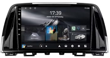 Android 15 2 DIN Pantalla Táctil Radio 9 para Mazda 6 GL GJ 2012-2017 Radio Coche con GPS BT WiFi Carplay Cámara Trasera Multimedia Pantalla(YA1 2+32G)