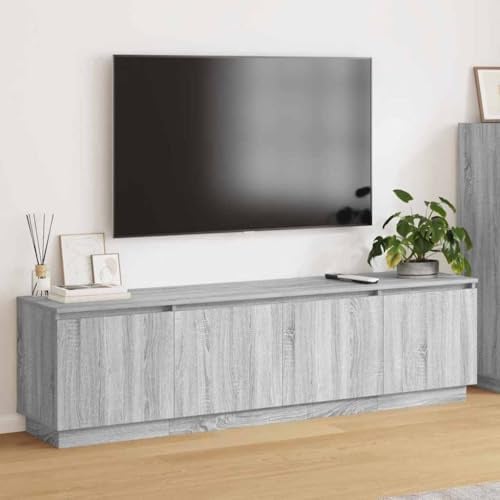 Frdhee Fernsehtisch, Fernsehmöbel, Fernsehschrank, Fernseher Cabinet, LED-TV-Dashboard Grau 180 x 38 x 49 cm Holzwerkstoff Für Wohnzimmer Esszimmer Hotelzimmer