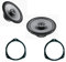 Hertz LINEA UNO Altoparlanti coassiali da 165 mm X165 (220 W) + supporti casse compatibili con FIAT 500 Anteriore 165 cm