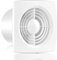 Hon&Guan 150mm / 6 Inch Bathroom Extractor Fan with Backdraught Shutter/Non-Return Damper Flap 22W 272m³/h Kitchen Ventilation Fan Ceiling and Wall Mounted (No Plug)