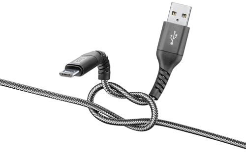 cellularline TETRACABMUSB2MK USB Kabel 2 m Micro-USB A USB A Schwarz, Grau
