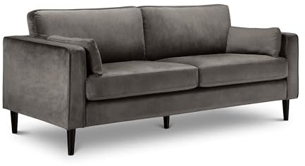 Julian Bowen Hayward 3 Seater Sofa, Grey