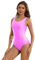 Aoylisey Damen Tank Ballett Tanzanzug Einteiler Anzug Gymnastik Ärmellos Bodysuit - Rot - Large