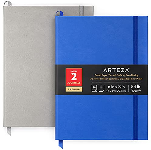 ARTEZA Malblock für Kinder, 2er Pack, 22.9 x 30.5 cm, je 30 große Blätter Malpapier, Zeichenblock zum Zeichnen mit Buntstiften, Wachsmalstiften & Markern