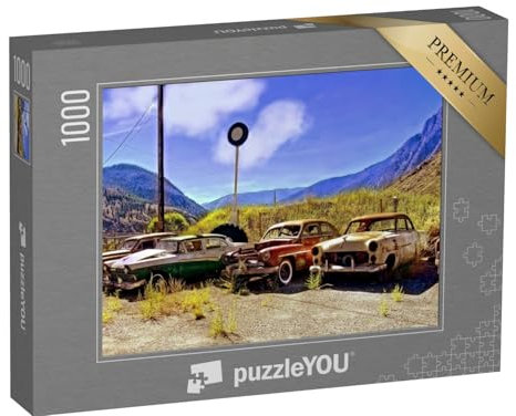 puzzleYOU: Puzzle 1000 Teile „Ausrangierte Oldtimer“ – aus der Puzzle-Kollektion Autos