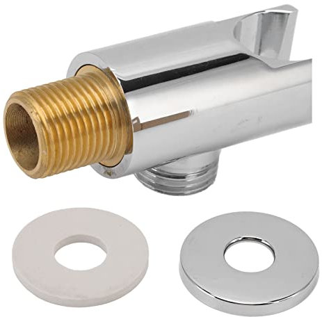 Coude d'alimentation mural rond avec support de douche à main, support de pommeau de douche rond G1/2 tout en cuivre Installation facile support de pommeau de douche support mural pour salle de bain m