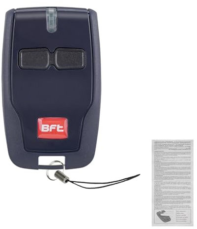 BFT Mitto 2 B RCB Telecomando Porta Garage 433MHZ, 2 Canali per Rolling Mitto 2, Kleio, Ghibli, TRC 2 - Compatibile con BFT Fob