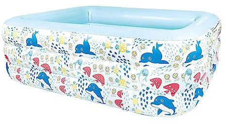 Piscine Pour Enfants, Piscine Pour Enfants Portable Hors Terre, Piscine Gonflable Étanche Avec étui, Piscine Pour Enfants Résistant À L'usure En PVC Pour Jardin En Plein Air Pelouse Cour F