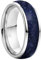 Vakki 8mm Wolfram Ring für Herren, Eheringe aus Blau Sandstein, Kuppel Silber Wolframcarbid Ringe Größe 62(19.7)