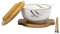 lachineuse - Grand Bol Asiatique en Porcelaine - Soupe & Nouilles - Teinte Blanche ⌀ 16 cm - Style Japonais Zen - Contenance 1000 ml - Cuillère, Baguettes & Support - Déco Cadeau Vaisselle Japonaise