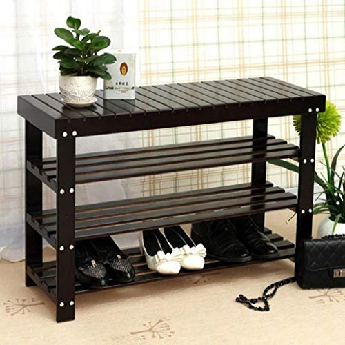 ZYMEN Einfaches Schuhregal aus Naturholz, mehrschichtiges Ersatz-Schuhregal (Farbe: A, Größe: L70) Commemoration Day