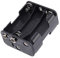 SVRITE Double cotes 6 x 1.5 V AA boitier de la Pile Noir