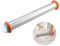 Rouleau à pâtisserie réglable en acier inoxydable avec anneaux amovibles - Accessoire de cuisson pour pizza, cookie, pâtisserie