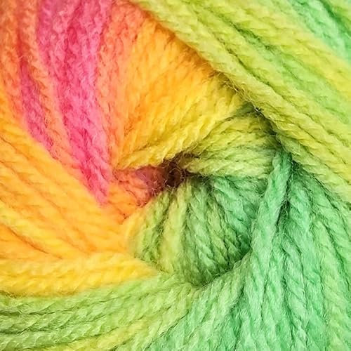 Wendy Wools Giggles Rainbow Double Knitting 100g Ball Multicoloured (WG15)
