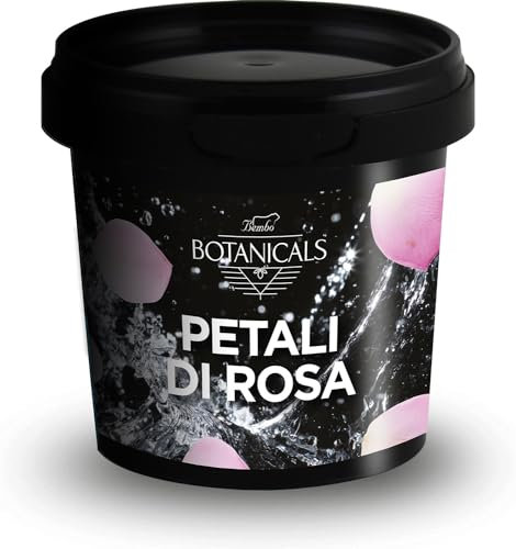 Botaniche Gin: Petali di Rosa 8g - Aroma floreale e delicato con note dolci - Gusto morbido e leggermente fruttato - Perfetto con gin, vodka, limone, miele e fragola