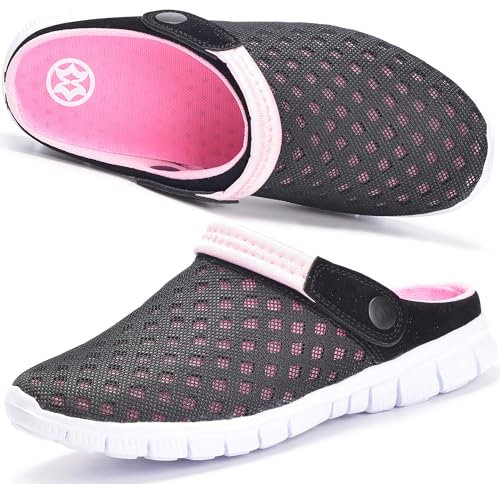 Zoccoli e Sabot Uomo Donna Scarpe da Spiaggia Ciabatte Giardino Sandali Estive Pantofole Scarpe da Mare,Rosa,41 EU