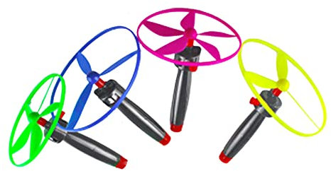 Liummrcy Saucer Volant, Disque Volant à Spinner de Jouets, hélice des Jouets pour Les Enfants Couleurs aléatoires 4sets, Boomerangs