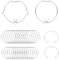 Roosea 30 Stück Haltefeder Ringe für 50 mm MR16 GU10 Einbaustrahler Federring für LED Spot Light Halogenlampe 2 Stile