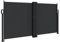 vidaXL Auvent Latéral Rétractable, Brise-Vue de Jardin, Écran de Protection, Écran de Balcon Terrasse Arrière-Cour Extérieur, Noir 120x1200 cm