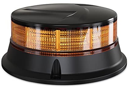 Agrieyes Rundumleuchte 12V/24V, 4.2 inch LED Traktor Rundumleuchte, Permanente Befestigung, Warnleuchte Auto, Gelbe Rundumleuchte fürs Auto, Warnblitzer KFZ LKW