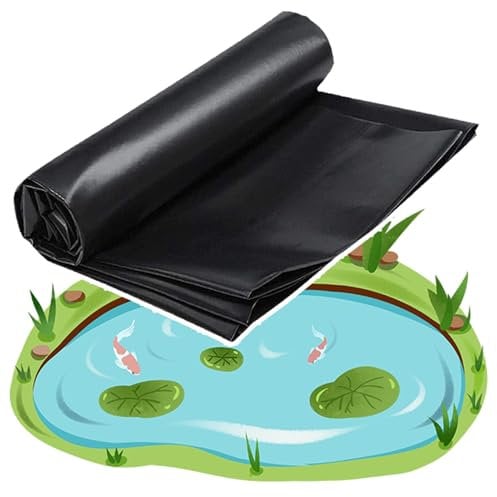 B 1,5m 2,5m 3,5m 4,5m 5,5m Teichfolie Für Verschönerte Umgebung Große Fisch Teichmembran HDPE-Gärten Pools Mulchfolie Für Wasserfall, Teich Und Fischteiche Kälteschutz(10,5 x 10 m/34,4 x 32,8 Fuß)