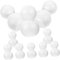 HAPINARY 30 STK Schneemann Styropor Weihnachtsschaumhandwerk Untersetzer-Sets Spielzeug Bastelset Für Kinder Schneemann Aus Polystyrol Weihnachtsschmuckmaterial Schneemann Handwerk Weiß