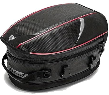 MOOWI Hecktasche Motorrad für Guzzi V85 TT 2019-2023 2024, wasserdichte Motorrad Hecktasche große Kapazität Erweiterbare Satteltasche Gepäckträgertasche Seite Pannier Schwanz Tasche,A