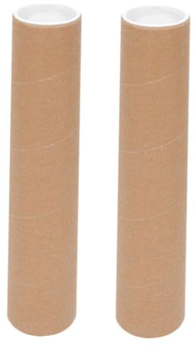 JECOMPRIS 2stücke Schwere Versandröhren Mit Endkappen Robuste Dokumenten Kunsttransportbehälter Widerstandsfähige Poster-aufbewahrungsrohre Für Sicheren Versand Und Lagerung