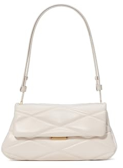 Kate Spade New York Damen Grace Quilted Leather Shoulder Bag Schulter, Gesteppt, cremefarben