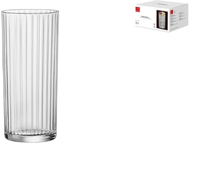 Bormioli Rocco Tom Collins Exclusive-Set, 12 Gläser, transparent, 48 cl, ideal für Cocktails und Longdrinks, spülmaschinenfest