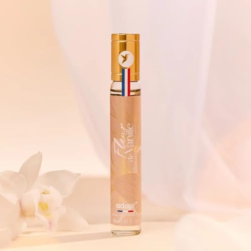adopt FLEUR DE VANILLE, Eau de Parfum da donna, 30 ml, profumo delicato con vaniglia, vaniglia del Madagascar, mandarino, orchidea, morbido, caldo, dolce, femminile, elegante, floreale, adopt: profumo