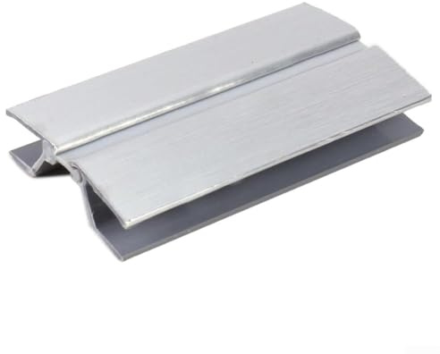Connettore di base in plastica di alluminio per pannelli di zoccolo della cucina, angolo a 90°, stile H, finitura argento, per mobili di casa, battiscopa (360°-12 cm)