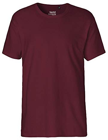 Neutral Mens Interlock T-Shirt, Farbe:Bordeaux, Größe:S