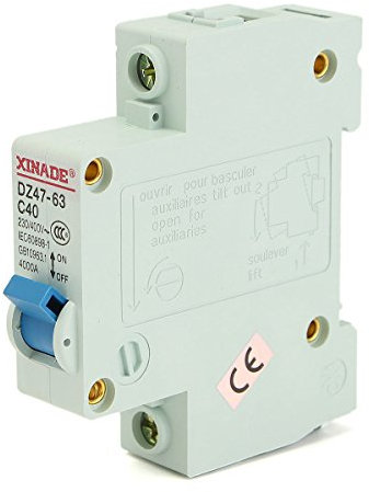 Tutoy Coupe-Circuit en Plastique AC 400V 1P Disjoncteurs Miniatures - 40A