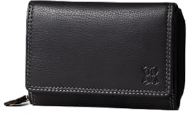 Lakeland Leather Ladies 12.5cm Leather Purse in Black