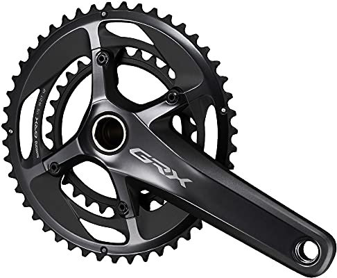 SHIMANO Unisex – Erwachsene Grx Crankset Kurbelsatz, Schwarz, One Size, Einheitsgröße