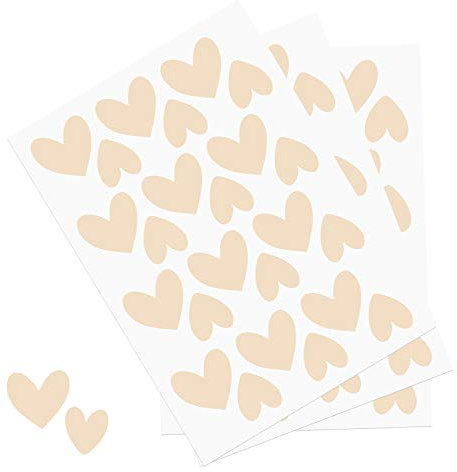 Y014 Herzen Set Wandtattoo Aufkleber Herz Dekor Sticker für Kinderzimmer Babyzimmer (Beige)
