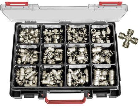 RIEGLER 178046-SBUNIBR Sortimentsbox Schnellsteckverbindungen »universal short«, 1Stk