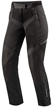 SHIMA JET - Atmungsaktive MESH-Paneele, Wasserdichte, Herausnehmbare Membrane, Level 2 Rückenprotektor inklusive, Erweiterte Einstellmöglichkeiten (Hose Damen, Schwarz, M)