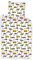 BrandMac ApS Bettwäsche Baustelle für Baby oder kleines Bett – Bettbezug 100 x 135 cm + Kissenbezug 40 x 60 cm, LKW, Kran, Bagger, Bulldozer