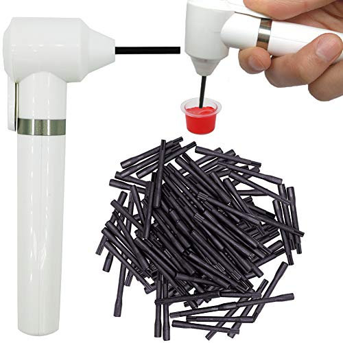 Tattoo Farben Ink Pigment Mixer mit 100 Stück Mixer Sticks (White) UKPI424