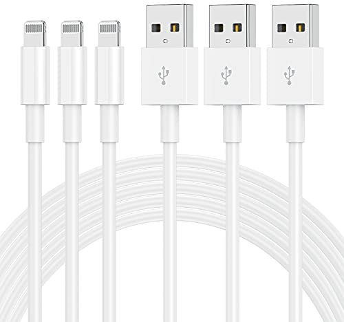 3Pack [Apple MFi Certified] Apple iPhone Charger 6ft, iPhone Chargers iPhone Lightning to USB Cable 6 Foot, Fast Charging Cord for Apple iPhone 12/11/11Pro/11Max/ X/XS/XR/XS Max/8/7, ipad