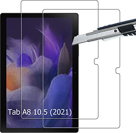 THILIVE [Lot de 2] Verre Trempé Samsung Galaxy Tab A8 10.5 (2021), Protection D'écran Verre Trempé Pour Samsung Galaxy Tab A8 10.5 (2021), Résistant aux rayures,Ultra Claire,Dureté 9H