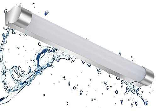 Trango 2072 Modern LED 10 Watt Spiegelleuchte IP44 mit Memoryfunktion & *CCT* Farbtemperatur einstellbar 3000K-4000K-6000K, Wandlampe, Badleuchte, Schminklicht, Badezimmerlampe, Unterbauleuchte